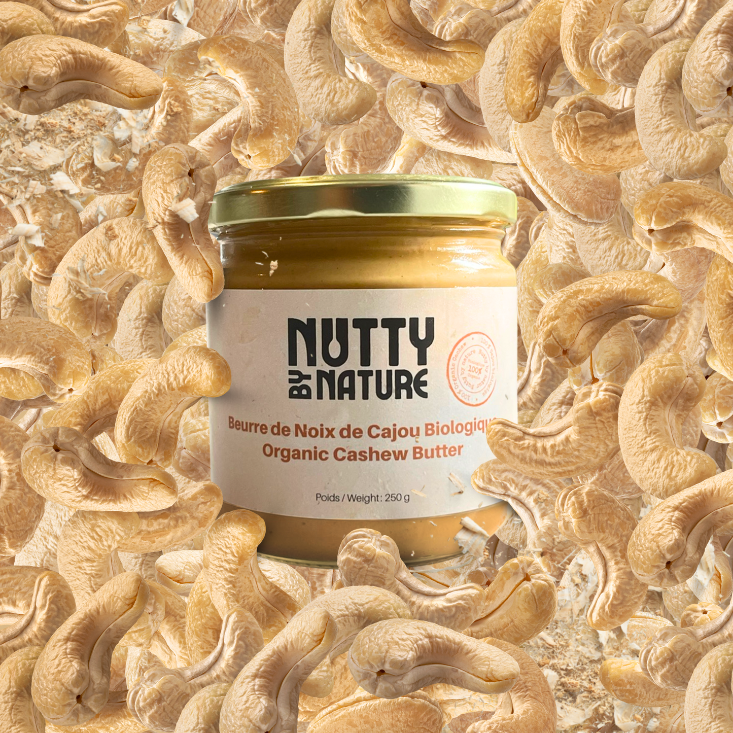 NUTTY BY NATURE - ORGANIC CASHEW BUTTER 250g