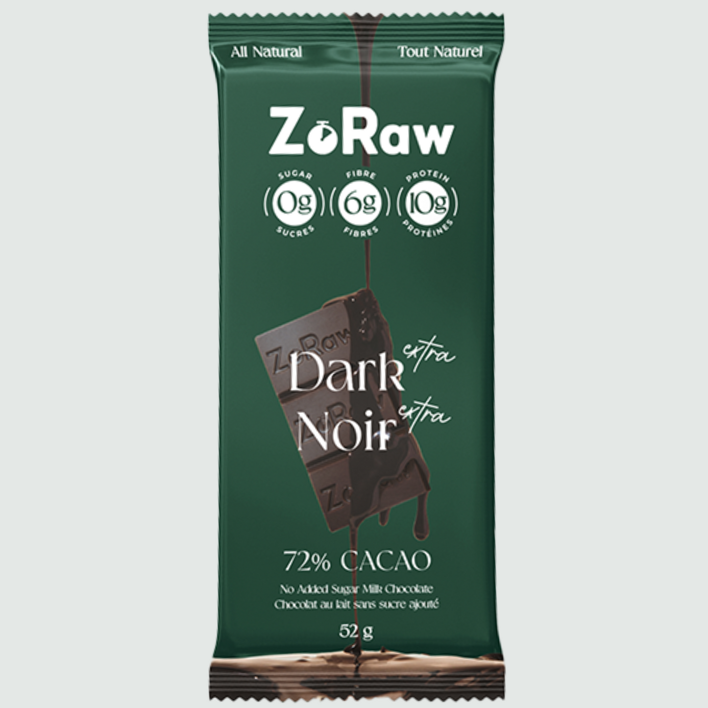ZO RAW CHOCOLATE BAR 12 x 52g