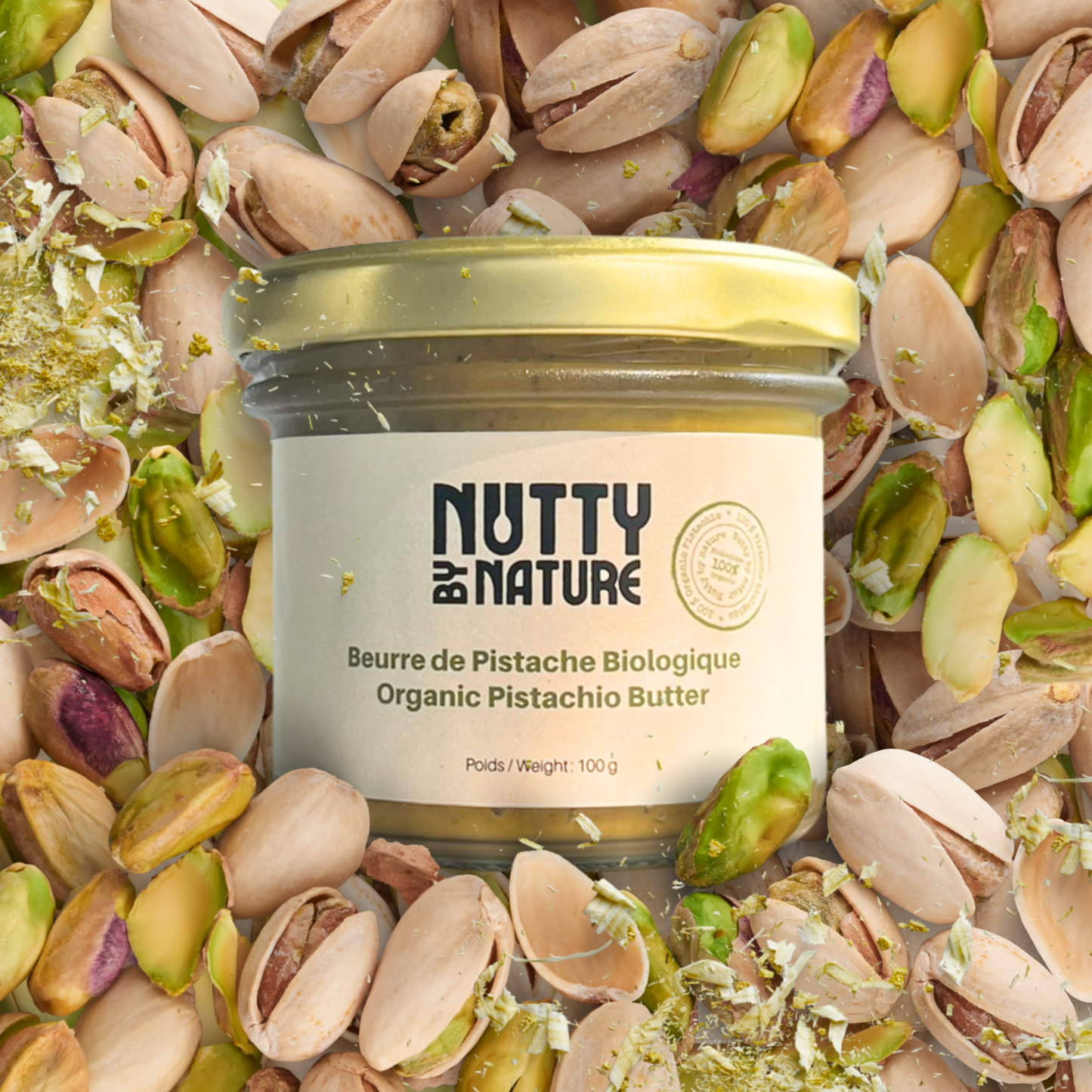 NUTTY BY NATURE - ORGANIC PISTACHIO BUTTER 100g
